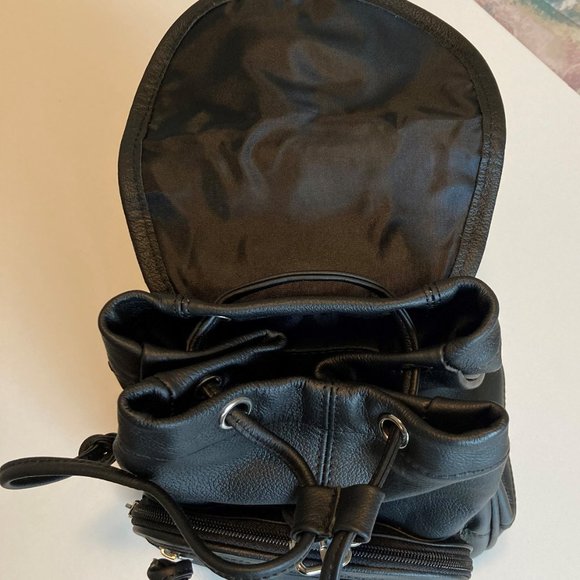 Amerileather Backpack Purse - Black - NWT main image 11